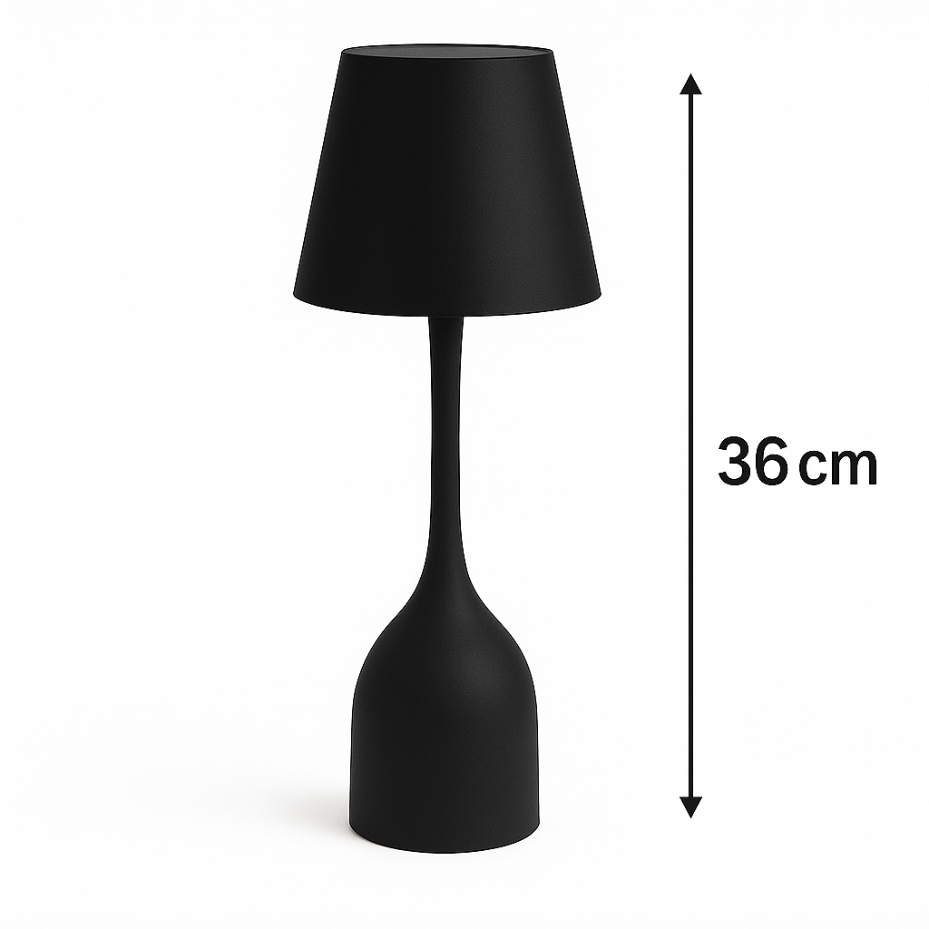 Lampe de table design MALTA noire élégante et moderne pour intérieur