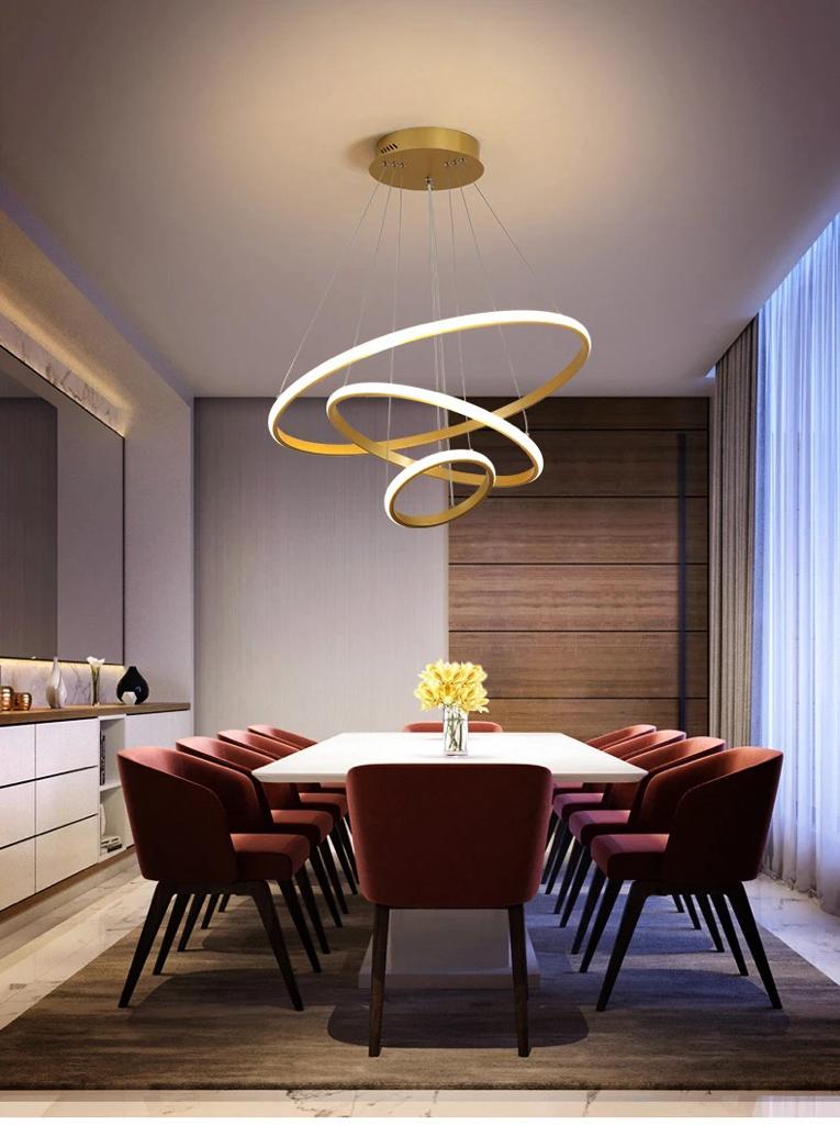 Suspension Jacky Dorée Élégante Métal 60 cm Luminaire Design Intérieur