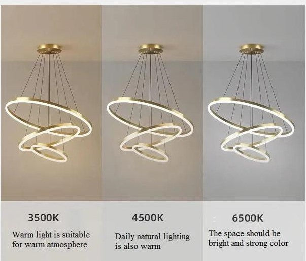 Suspension Davos Design Moderne Métal Noir 60cm Luminaire Intérieur