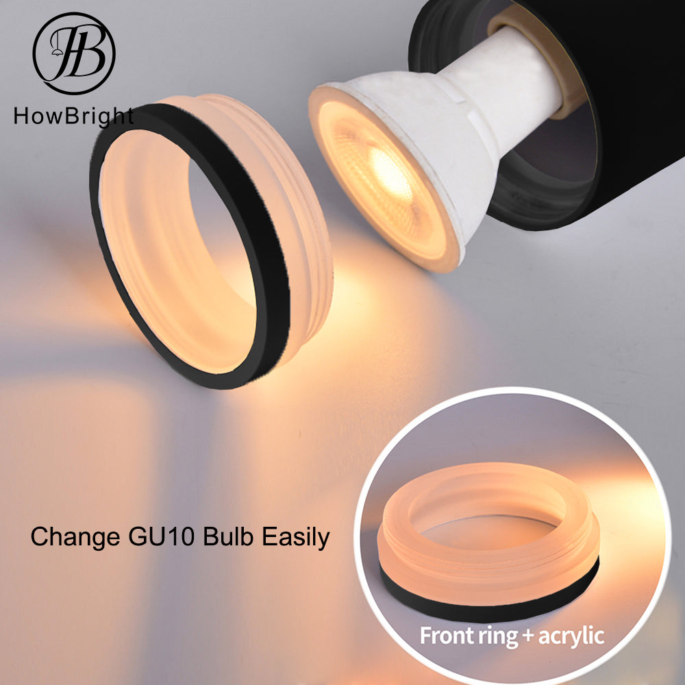 Spot Plafonnier Orientable "Noir Élégance" – GU10