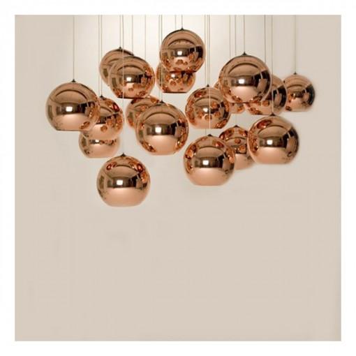 Suspension Luminaire en Cuivre Design Élégant Moderne et Raffiné