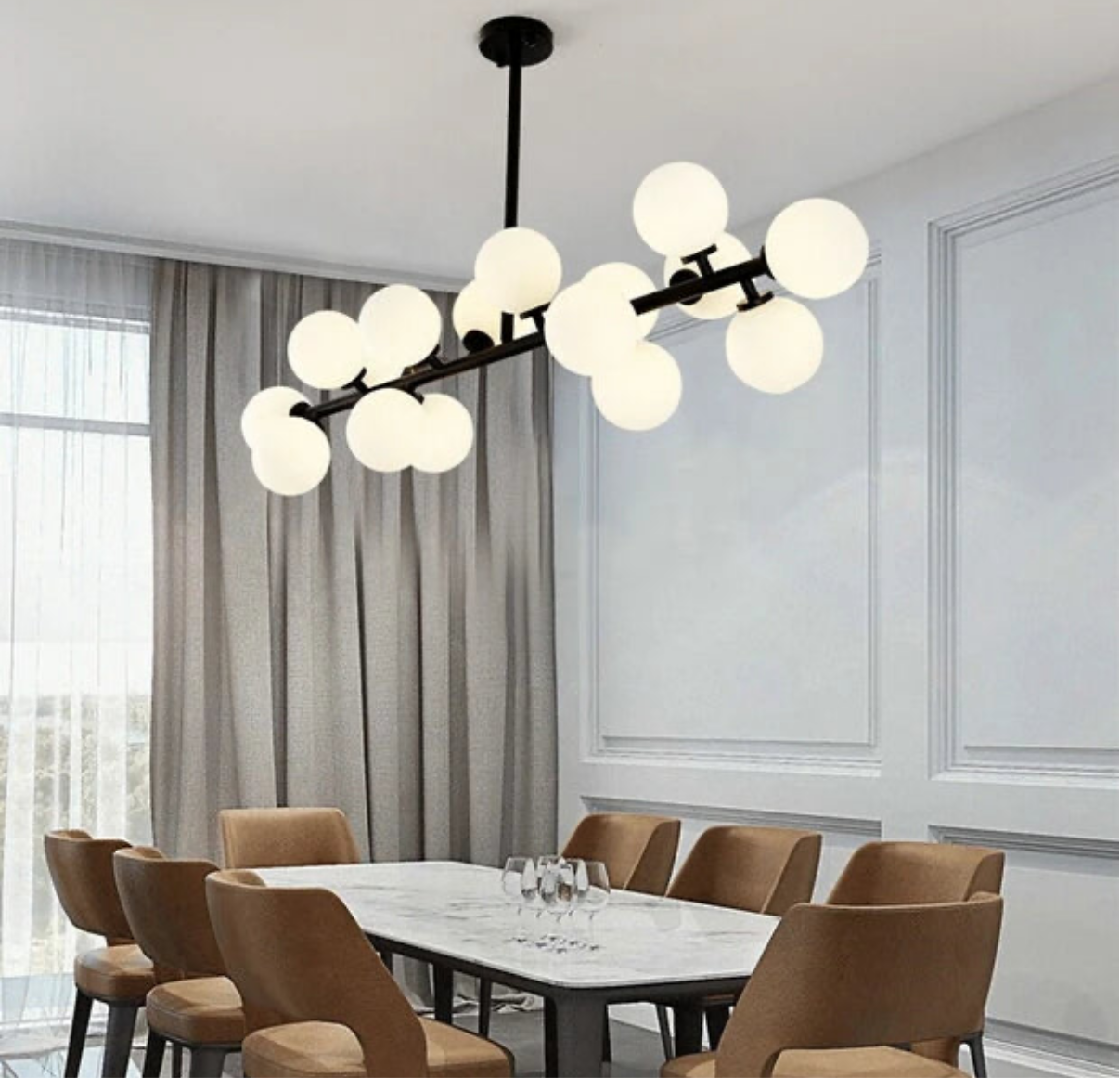 Suspension Kaiser Noir Luminaire Moderne Design Industriel Élégant