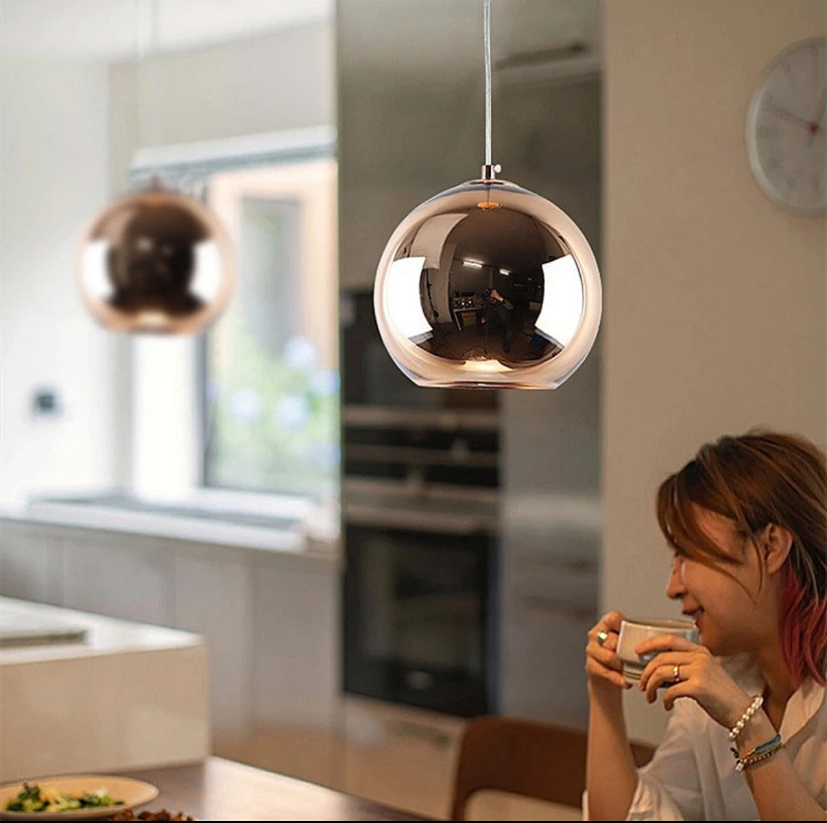 Suspension Luminaire en Cuivre Design Élégant Moderne et Raffiné