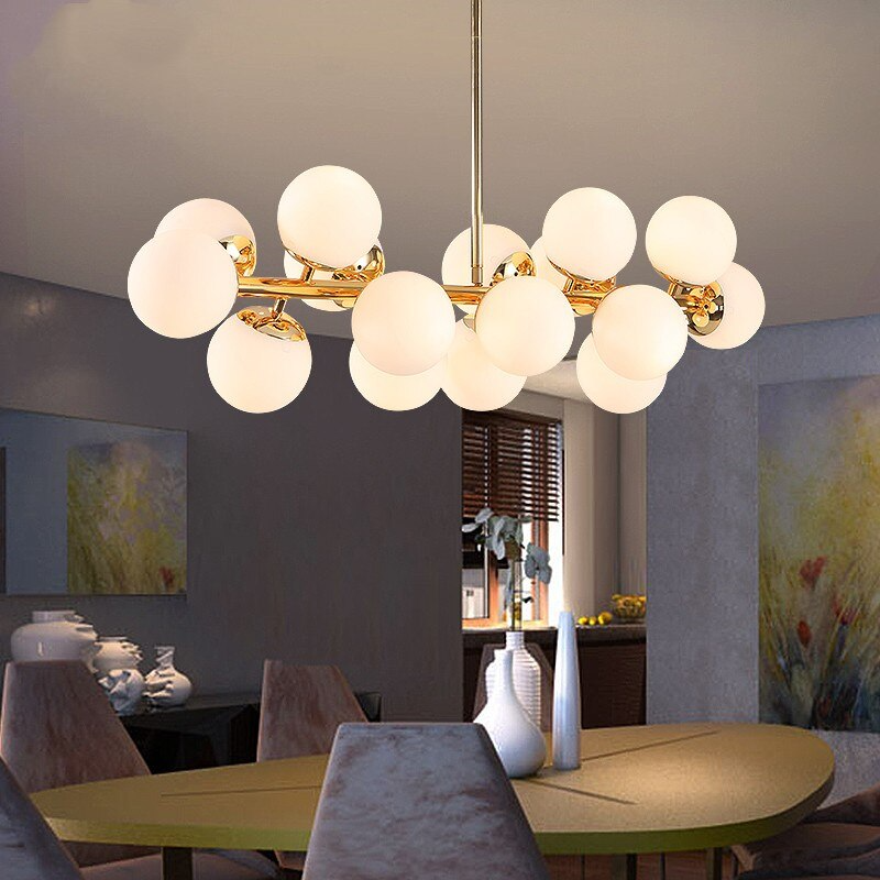 Suspension Luminaire Moderne Style Loft Or Design Artistique Créatif LED