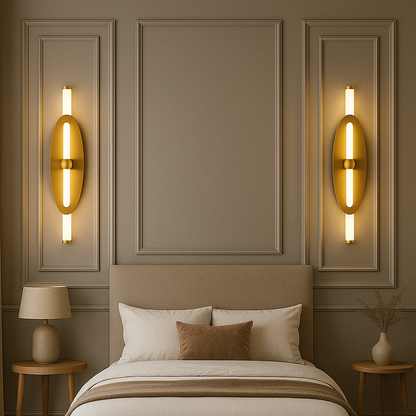 Applique murale Alicia élégante noir ou or pour éclairage intérieur raffiné