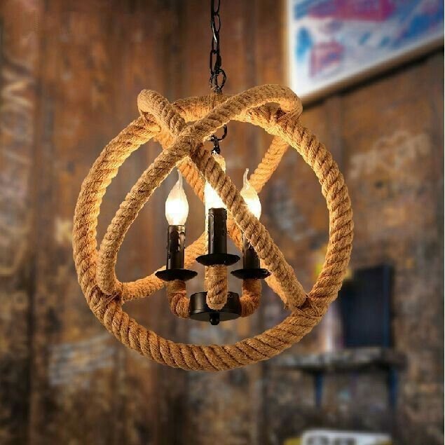 Suspension Vintage Mississippi 3 Lampes E14 Style Industriel Rétro