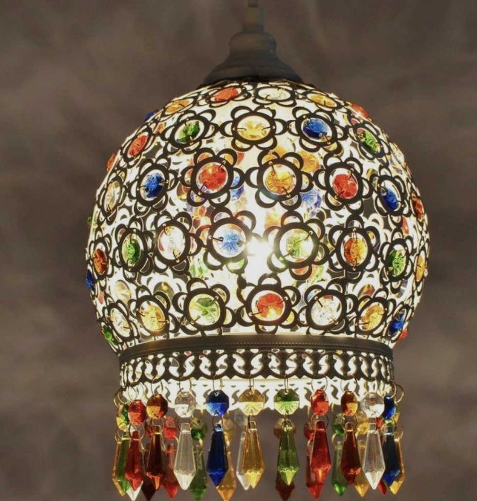 Suspension FEZ-A élégante 3 ampoules E14 design moderne 250 mm