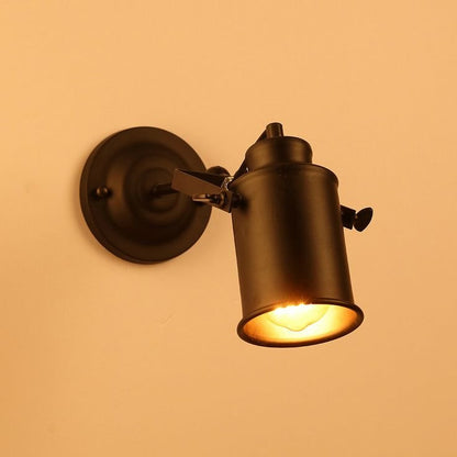 Applique murale BRONX noire avec douille E27 élégante et moderne