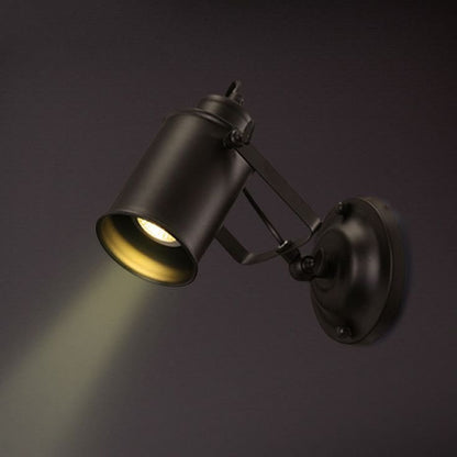Applique murale BRONX noire avec douille E27 élégante et moderne
