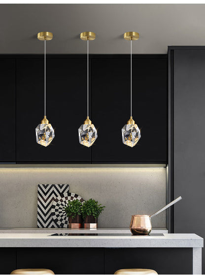 Suspension Cristal Élégante Pour Éclairage Intérieur Design Moderne