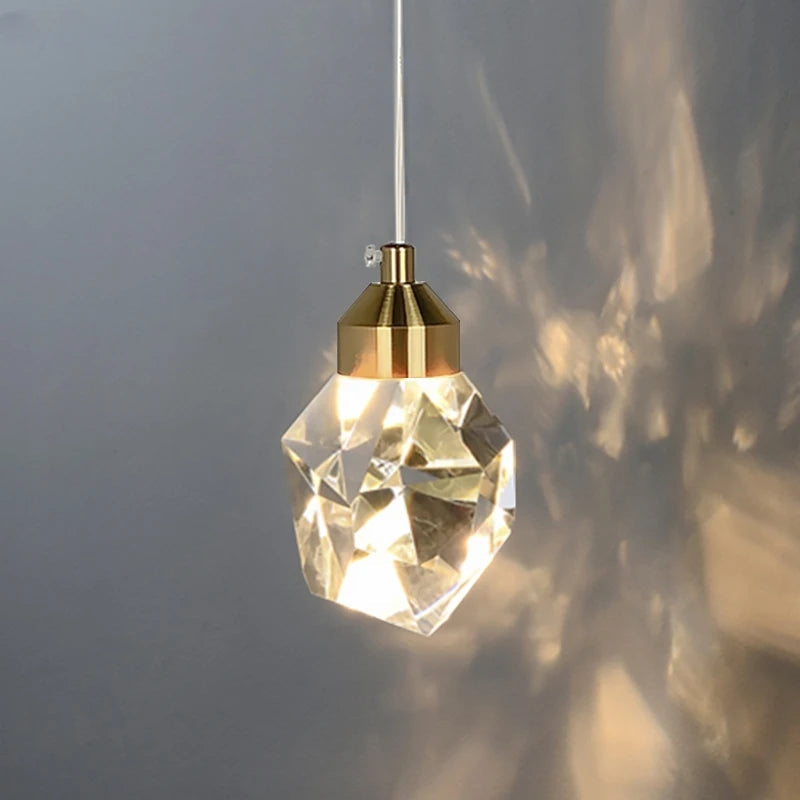 Suspension Cristal Élégante Pour Éclairage Intérieur Design Moderne