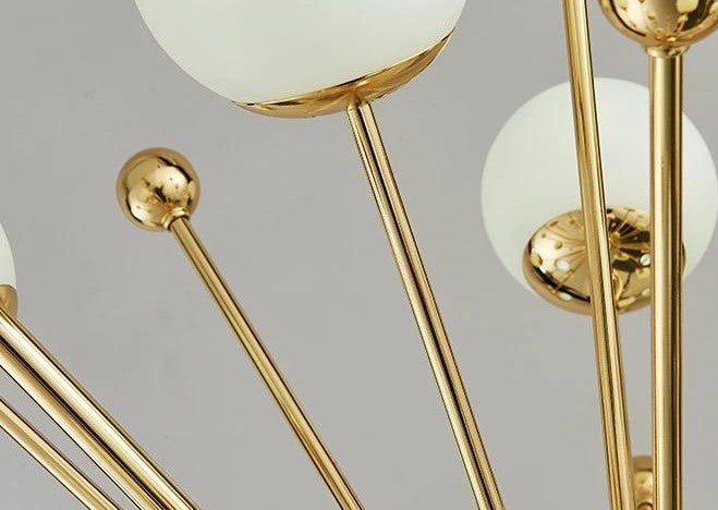 Suspension Berlin design moderne avec finition élégante dorée luxe