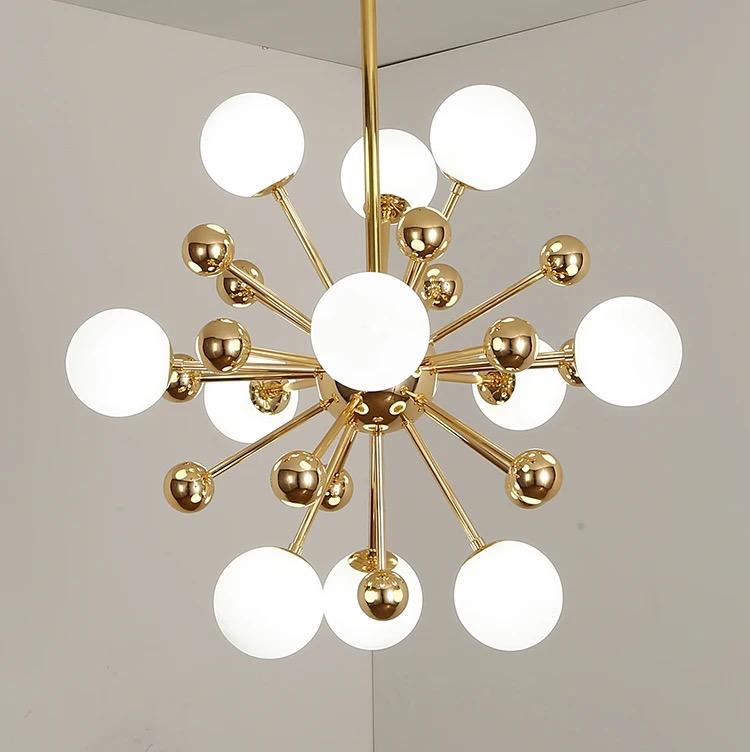 Suspension Berlin design moderne avec finition élégante dorée luxe