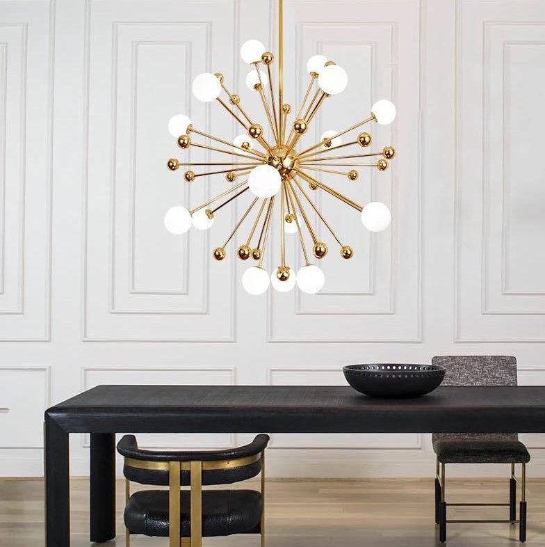 Suspension Berlin design moderne avec finition élégante dorée luxe