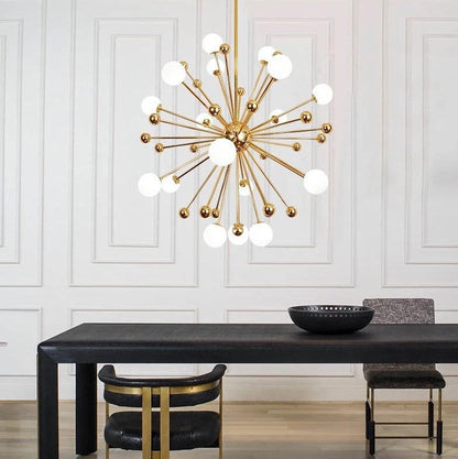 Suspension Berlin design moderne avec finition élégante dorée luxe