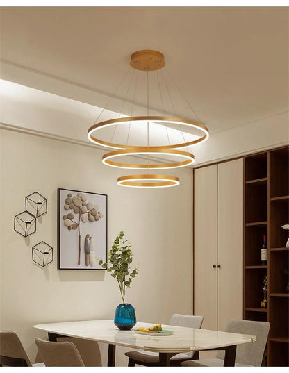 Suspension Davos Design Moderne Métal Noir 60cm Luminaire Intérieur