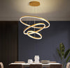 Suspension  Dorée Élégante 80cm Design Moderne Lumineux