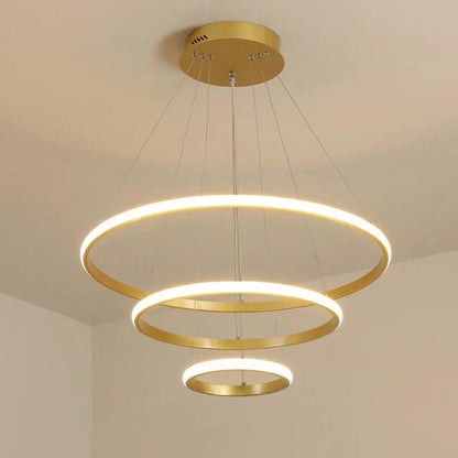 Suspension Jacky Dorée Élégante Métal 60 cm Luminaire Design Intérieur