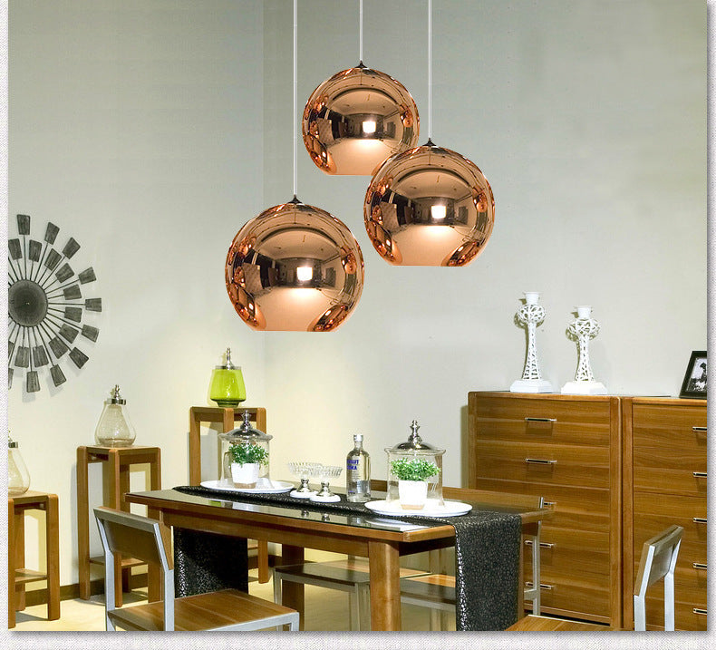Suspension Luminaire en Cuivre Design Élégant Moderne et Raffiné