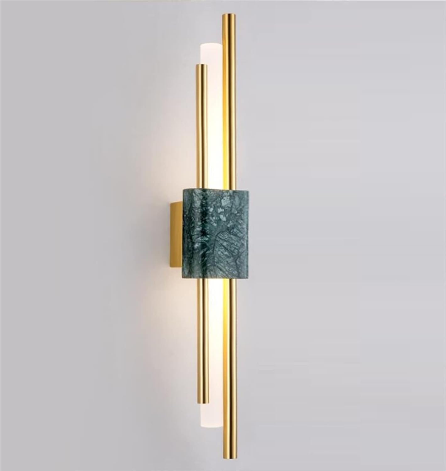 Applique murale en marbre naturel vert bouteille avec finition artisanale élégante