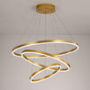 Suspension LED Moderne en Spirale Dorée – Design Épuré et Contemporain