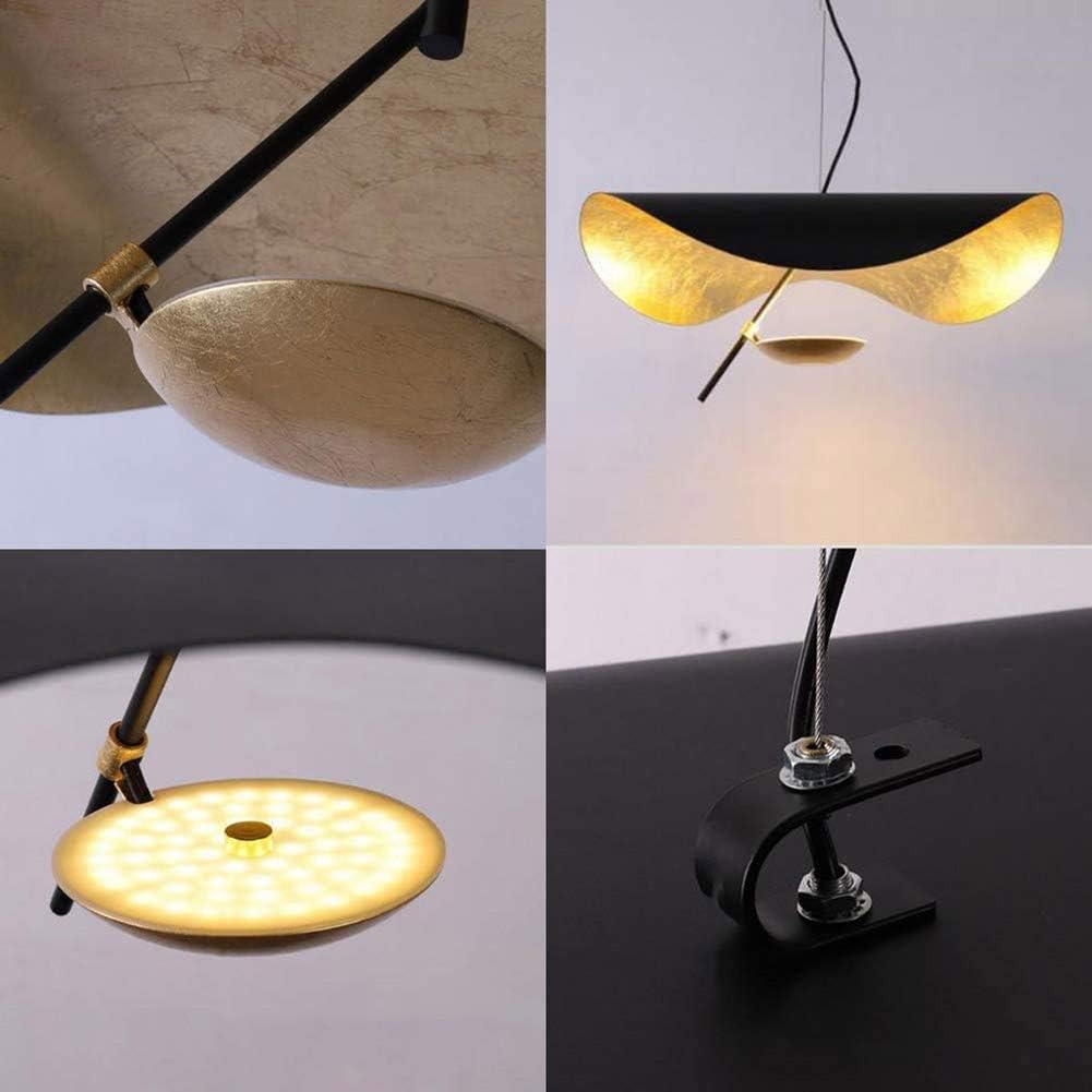 Suspension Guzmania design noire et orange LED décorative moderne élégante