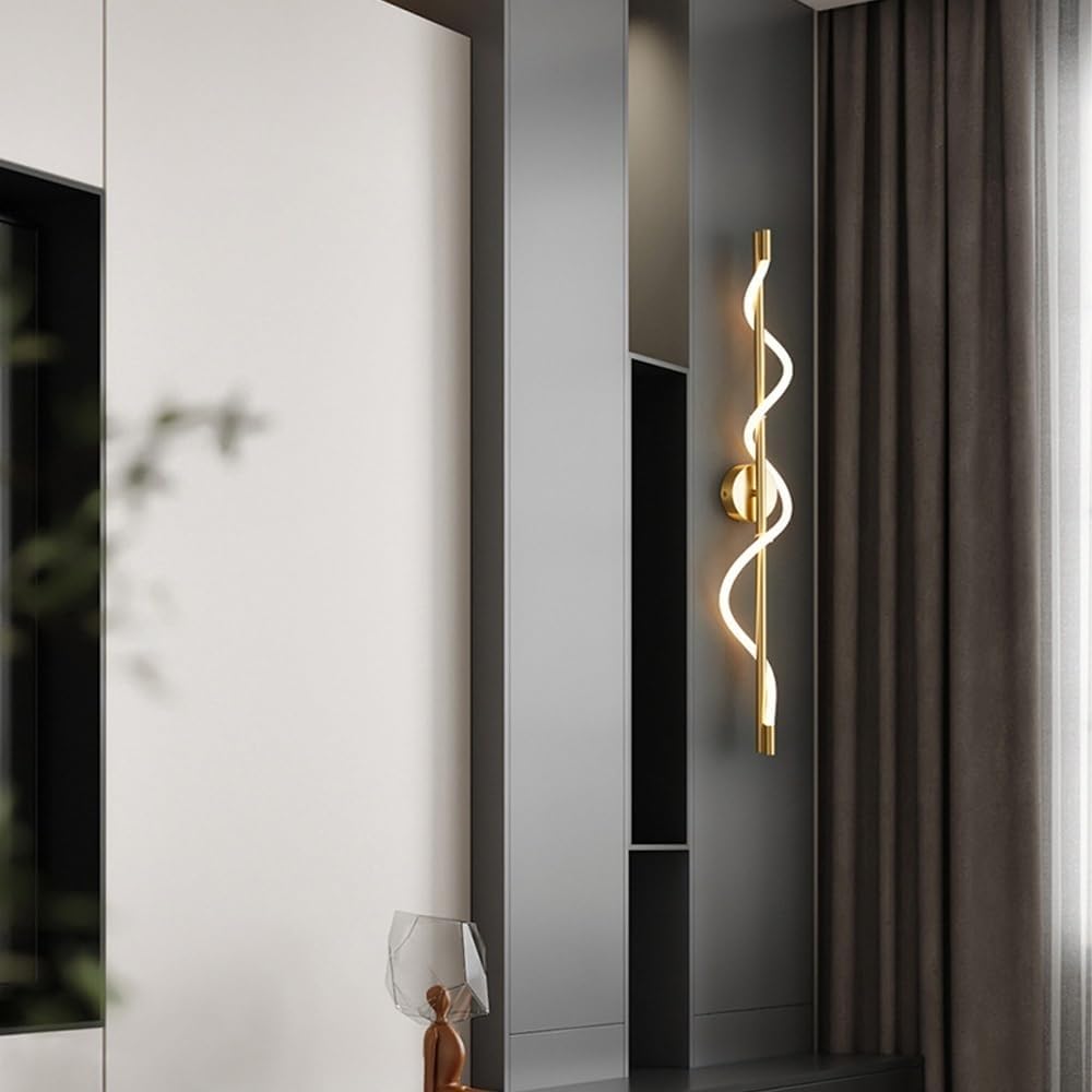 Applique murale au design minimaliste en aluminium LED 18W télécommandée