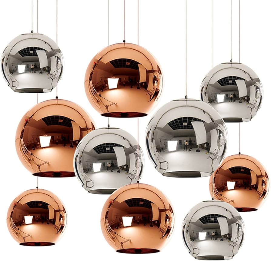 Suspension Luminaire en Cuivre Design Élégant Moderne et Raffiné