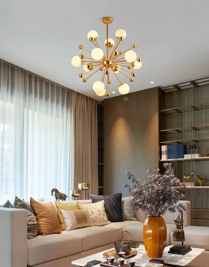 Suspension Berlin design moderne avec finition élégante dorée luxe