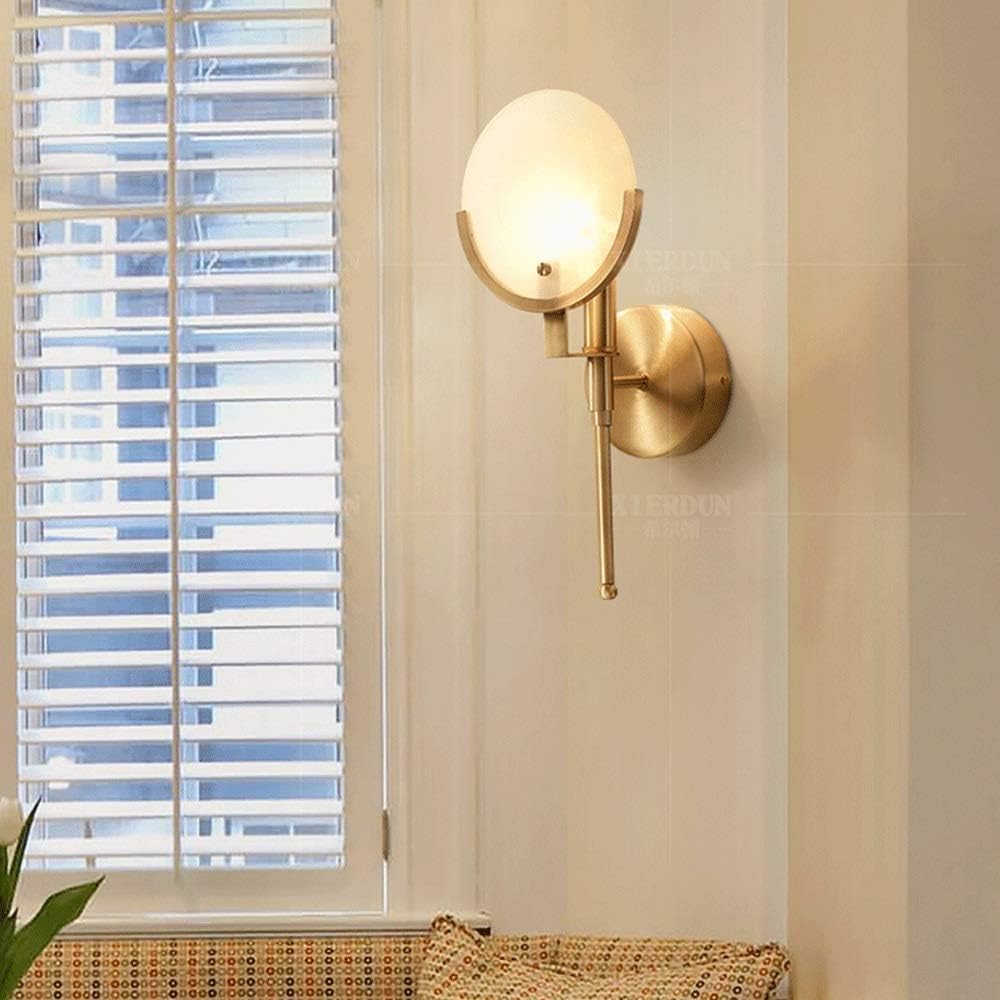 Applique murale en résine marbre blanc doré déco moderne élégante lumineuse