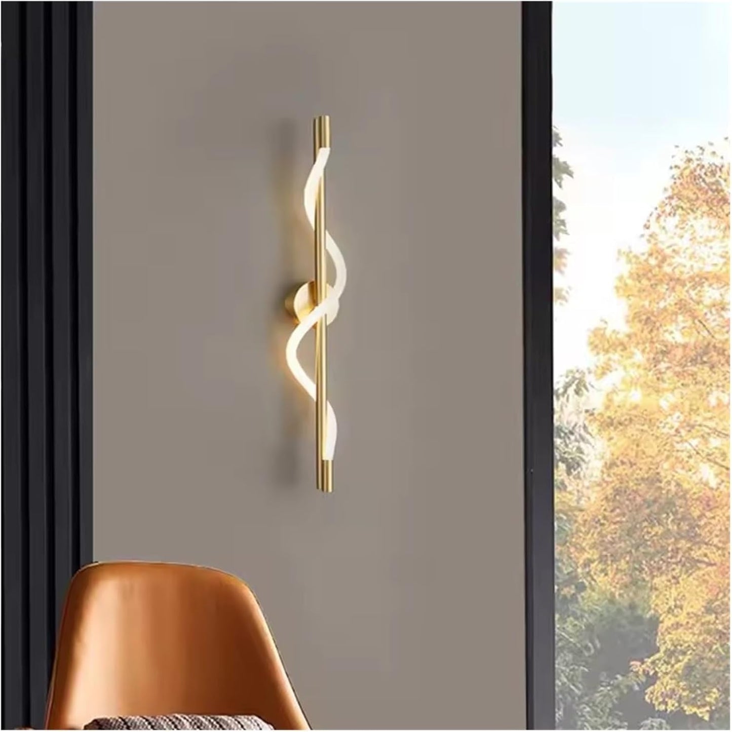 Applique murale au design minimaliste en aluminium LED 18W télécommandée