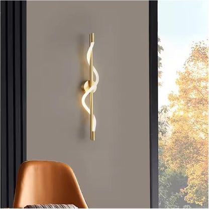 Applique murale au design minimaliste en aluminium LED 18W télécommandée