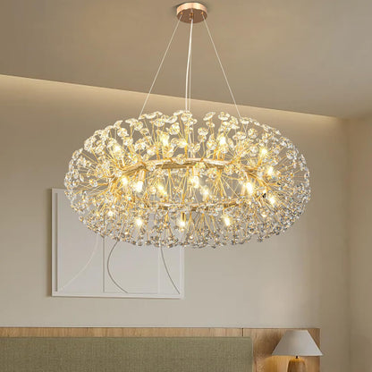 Suspension Cristal Dandelion – Raffinement Inspiré de la Nature