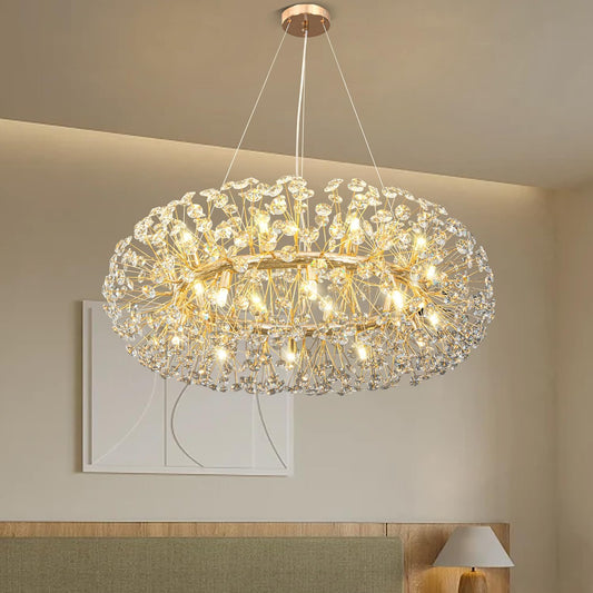 Suspension Cristal Dandelion – Raffinement Inspiré de la Nature