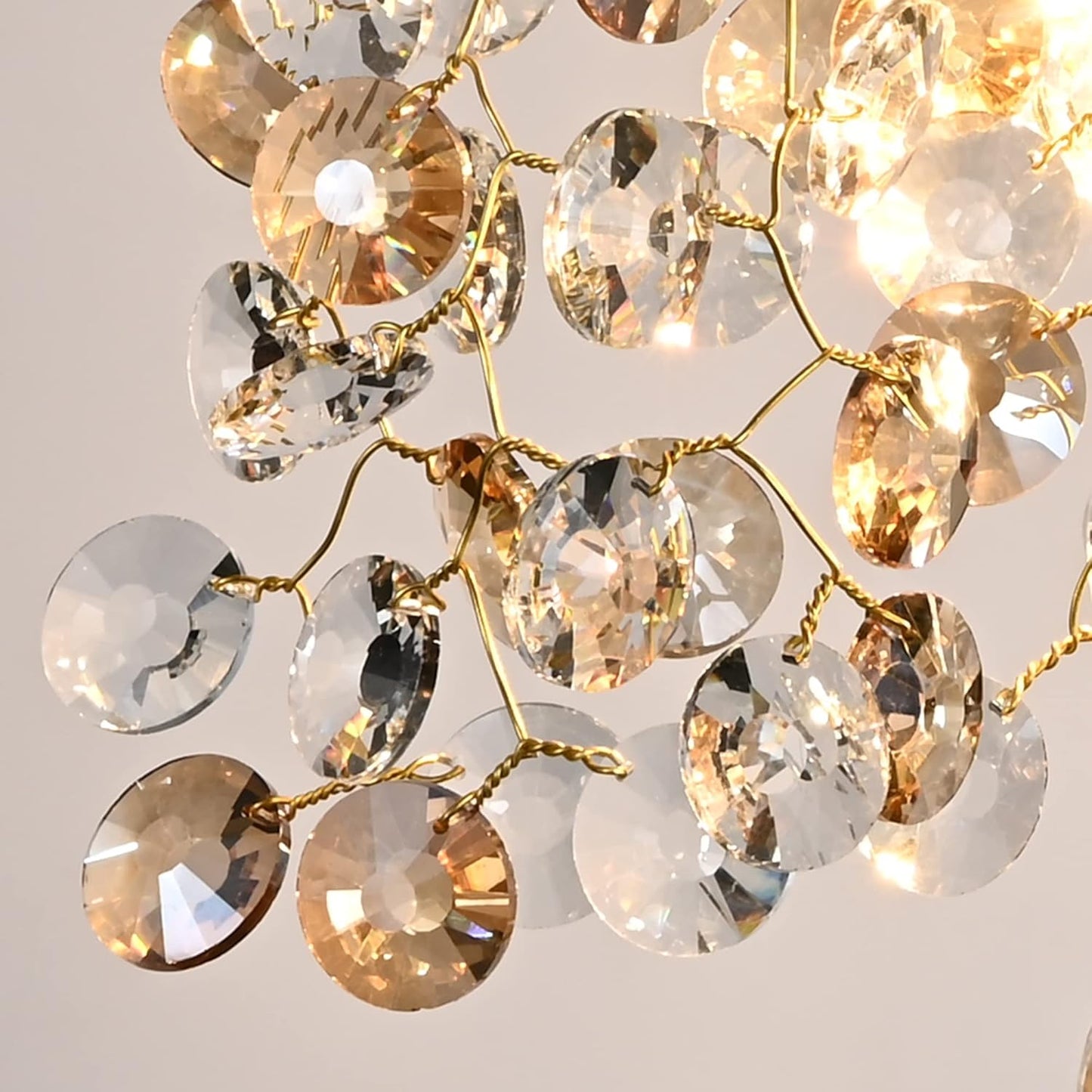 Lustre Marocain en Verre Cristallin Champ 60-80cm Élégant Salon