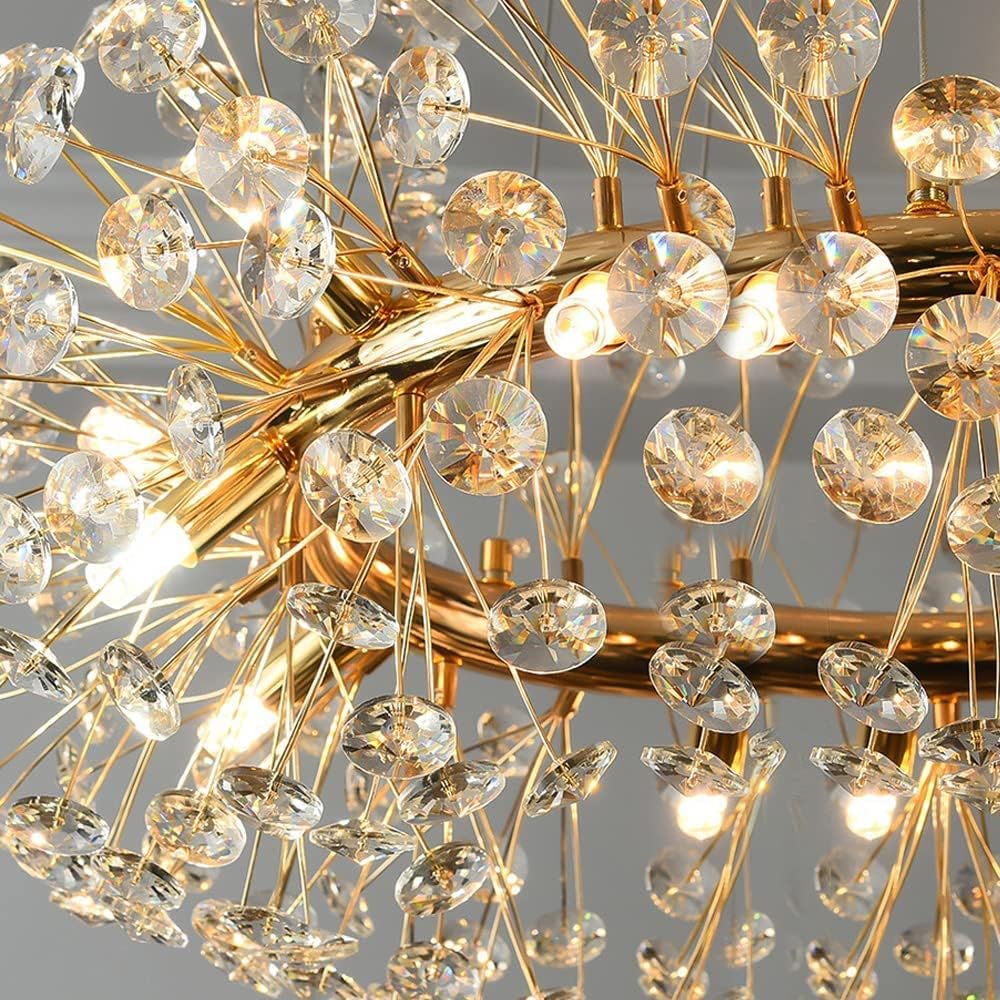 Suspension Cristal Dandelion – Raffinement Inspiré de la Nature
