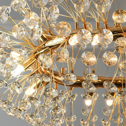Suspension Cristal Dandelion – Raffinement Inspiré de la Nature