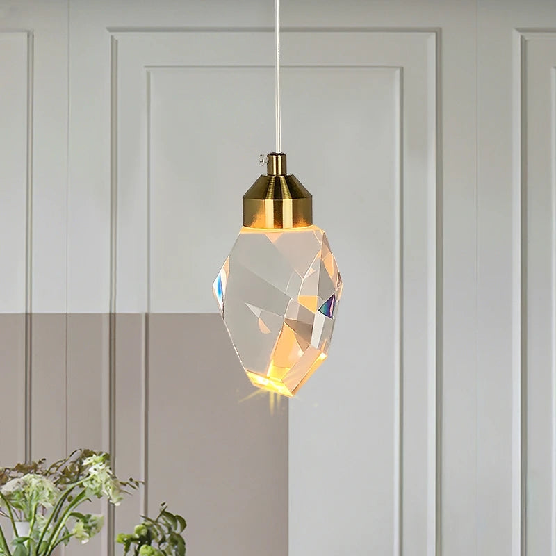 Suspension Cristal Élégante Pour Éclairage Intérieur Design Moderne