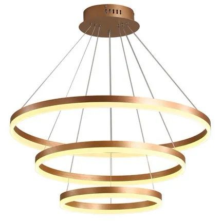 Suspension Davos Dorée Élégante 80cm Design Moderne Lumineux