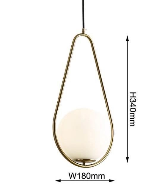 Suspension Goby design moderne en métal noir élégant 60 cm