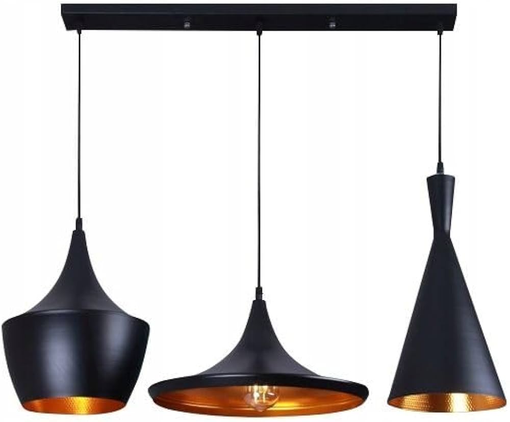 Suspension Stella Lumineuse Moderne en Verre et Métal Noir Élégant