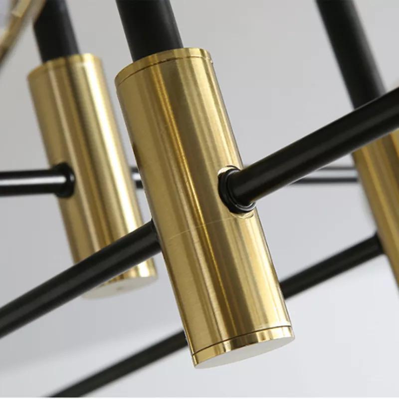 Suspension Aria 6 Branches Design Fumé Élégante et Lumineuse