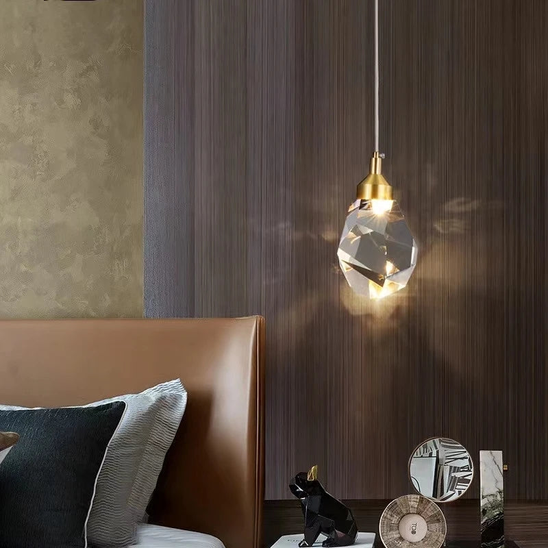 Suspension Cristal Élégante Pour Éclairage Intérieur Design Moderne