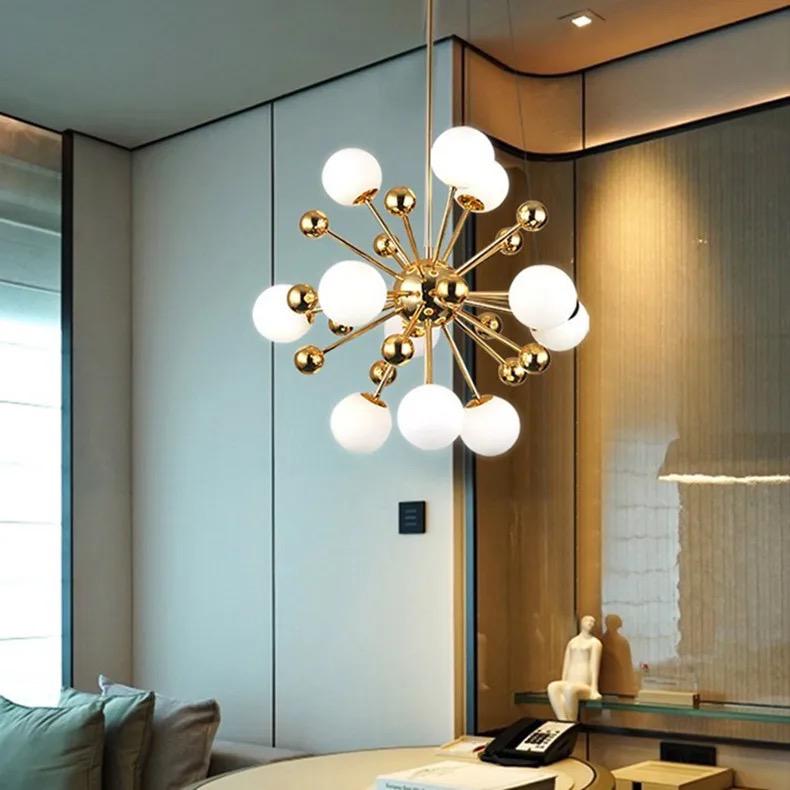 Suspension Berlin design moderne avec finition élégante dorée luxe