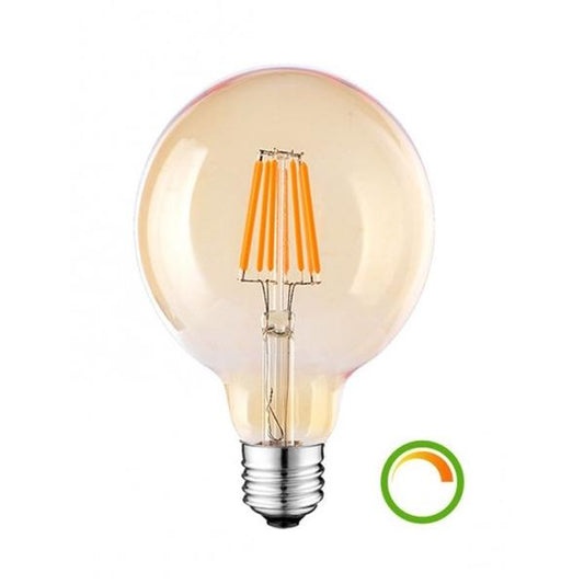 Ampoule LED Filament Boule Vintage 8W Lumière Chaude Éco
