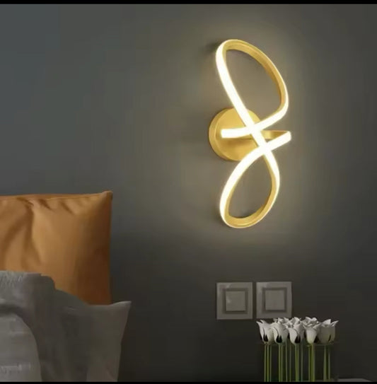 Applique Murale Infini Dorée Élégante Lumineuse Design Moderne Chic