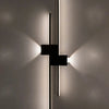 Applique Murale Design LED Noire – "Safiya" – 60 cm
