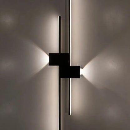 Applique Murale Design LED Noire – "Safiya" – 60 cm
