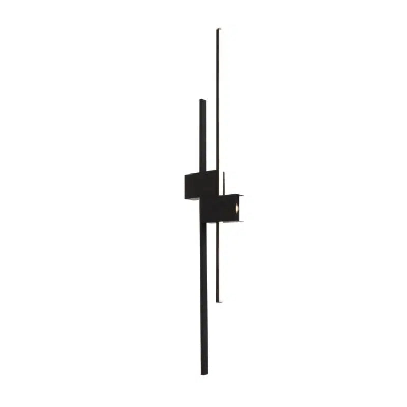 Applique Murale Design LED Noire – "Safiya" – 60 cm