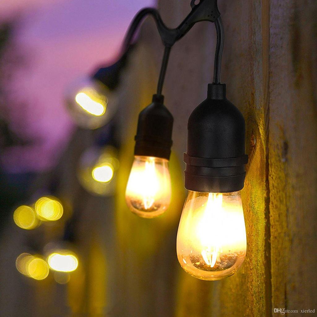 Guirlande Lumineuse Étanche 15 Douilles IP65 pour Terrasse Extérieure